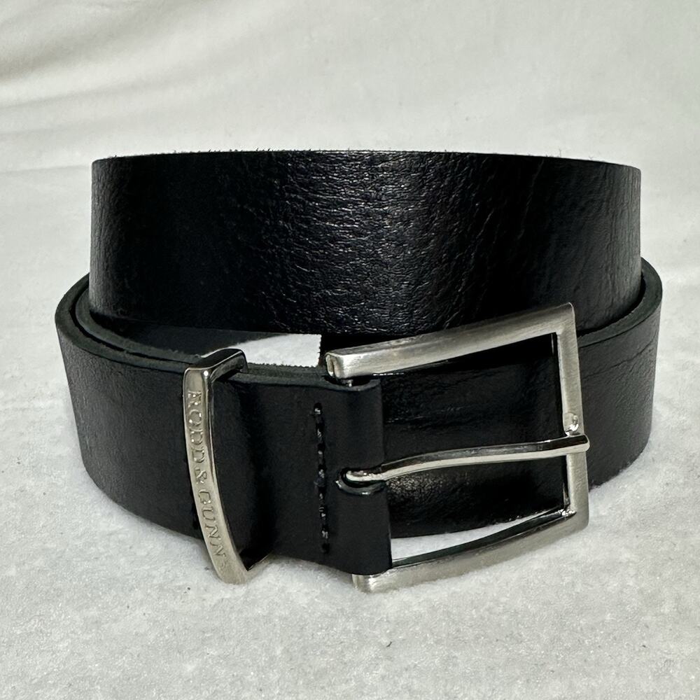 Rodd & Gunn Handmade In Tuscany Italy Leather Belt Size 42 Black